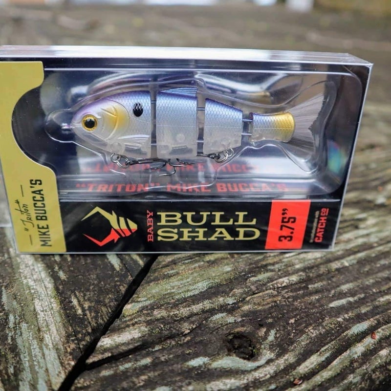 Catch Co Mike Bucca's Baby Bull Shad Swimbait 3.75" 1/2 oz Threadfin Shad - Image 4